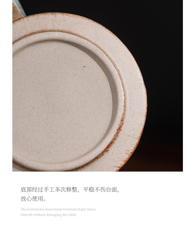 Japanese-style retro spiral hemp rope creative ceramic cups, office mugs, water cups, afternoon tea cups, coarse earthenware coffee cups pic 16