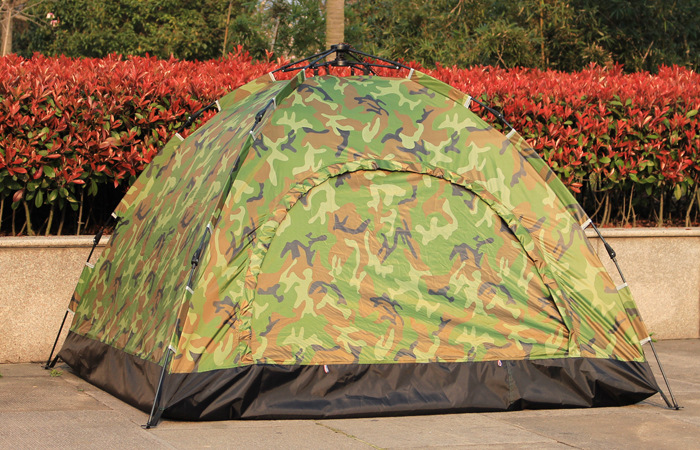 Digital Jungle camouflage single, Double, four-person manual and automatic single-layer and double-layer outdoor camping tents pic 4