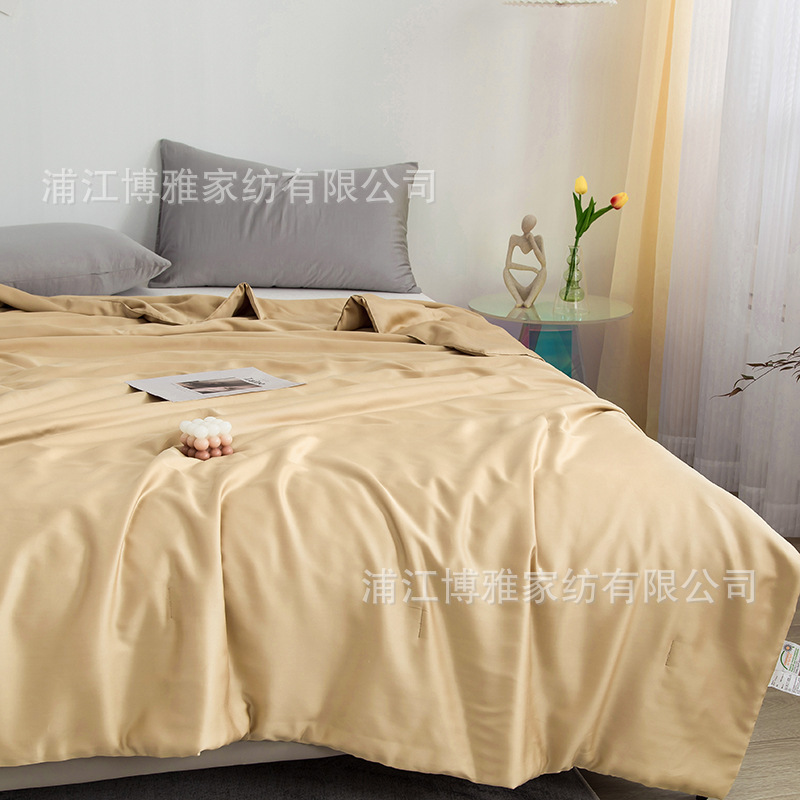 New modern and simple Muji 60s Tencel quilt, all-cotton quality ice silk summer cooling quilt, washed cotton air-conditioned quilt pic 18