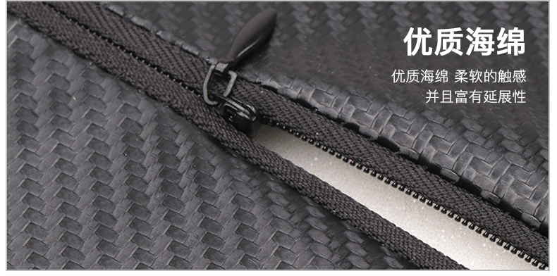 汽车用品批发车用碳纤纹头枕颈枕 碳纤维纹半圆护颈枕详情4