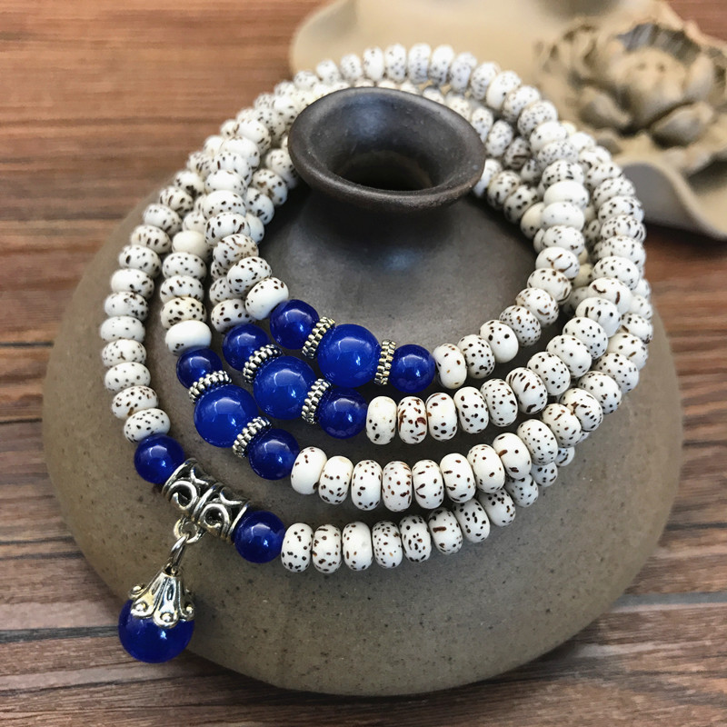 Hainan Mini Star and Moon Bodhi Bead Bead Bracelet 3*5 dry-ground high-density multi-circle Bodhi seed cultural Play bracelet accessory pic 14
