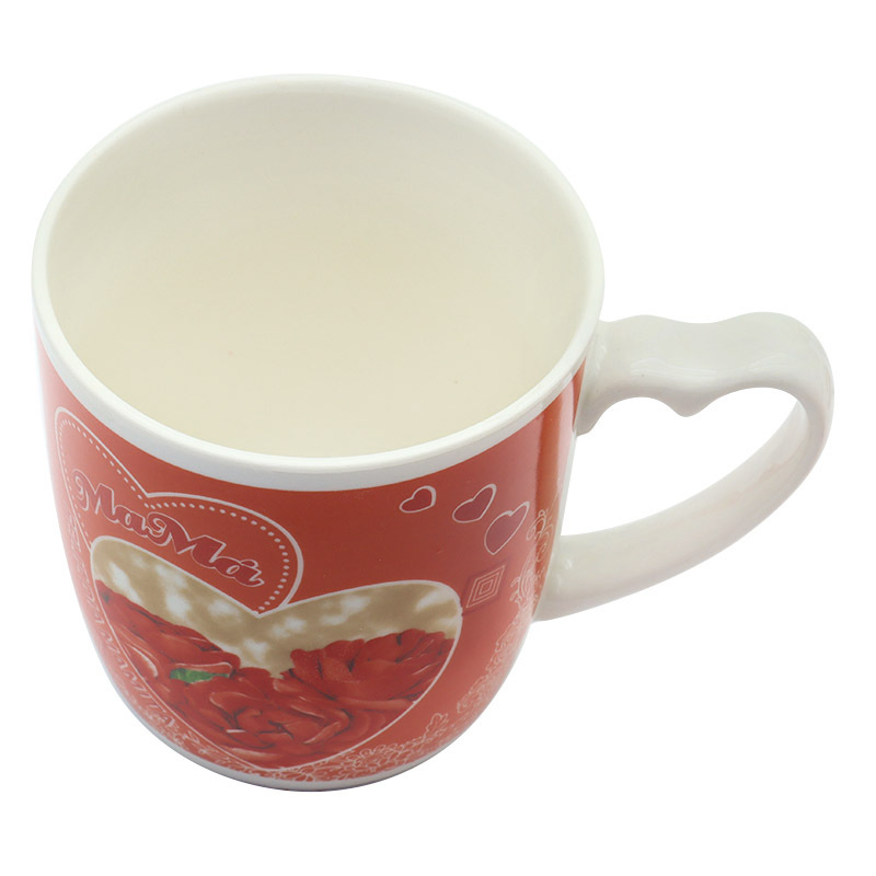 跨境专供母亲节小礼品外贸西语母亲节陶瓷马克杯家用大容量水杯带柄勺杯盘套装妇女节送妈妈的礼物支持多语做客logo厂家直销详情9