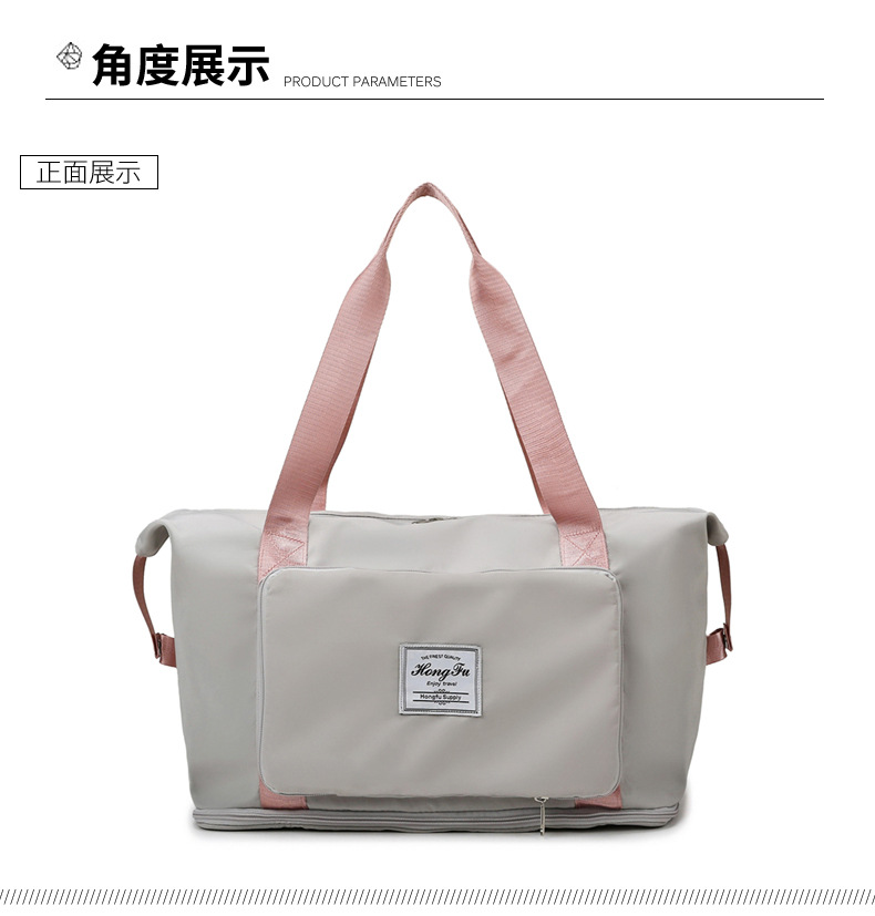 Wholesale dry and wet separation sports hand-held shoulder bags, yoga and fitness bags, folding and storage large-capacity travel bags, LOGO pic 47