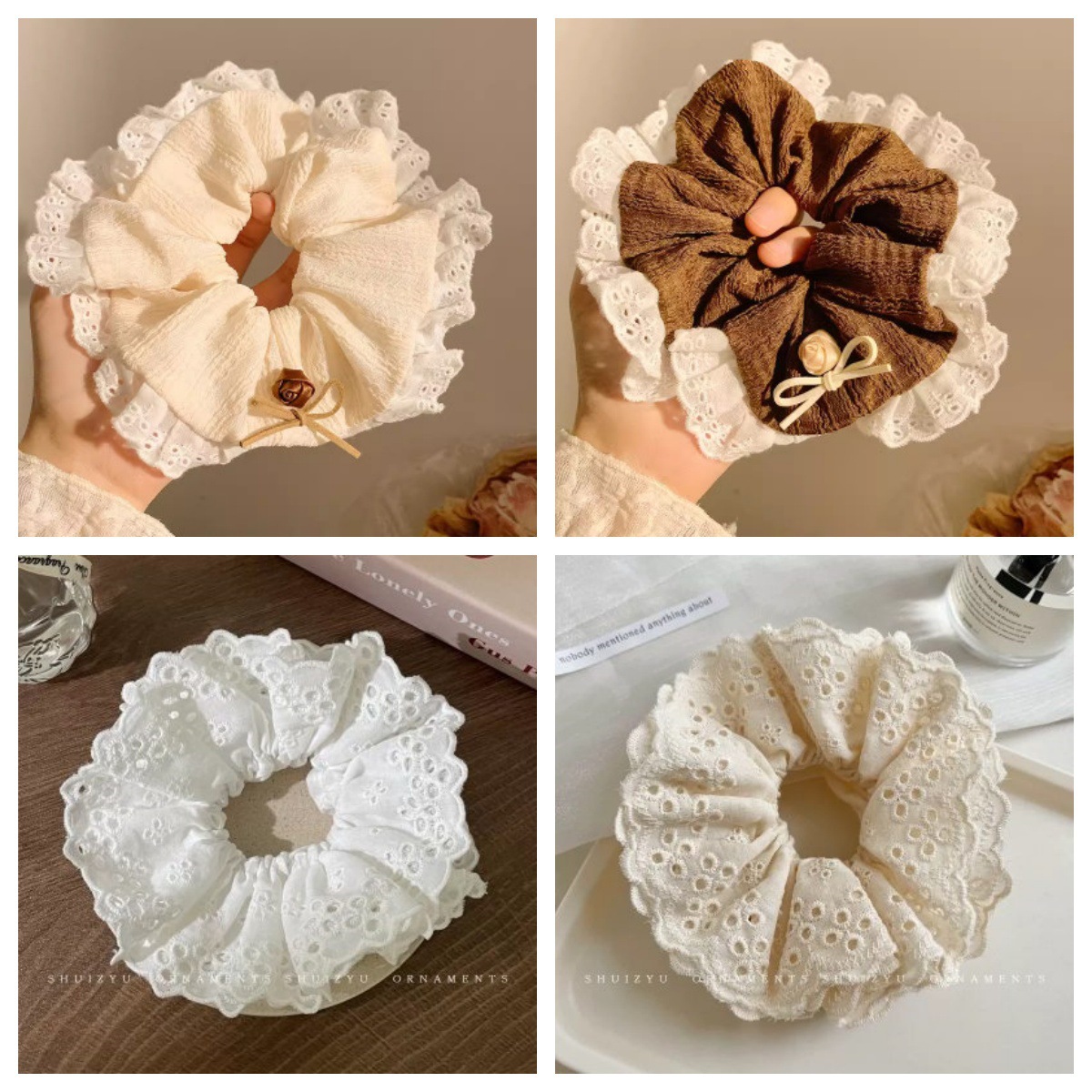 Spring and Summer lazy style large intestine hair band 2025 new fresh headwear Sweet girl hair tie High-end style Internet celebrity rubber band accessory pic 13