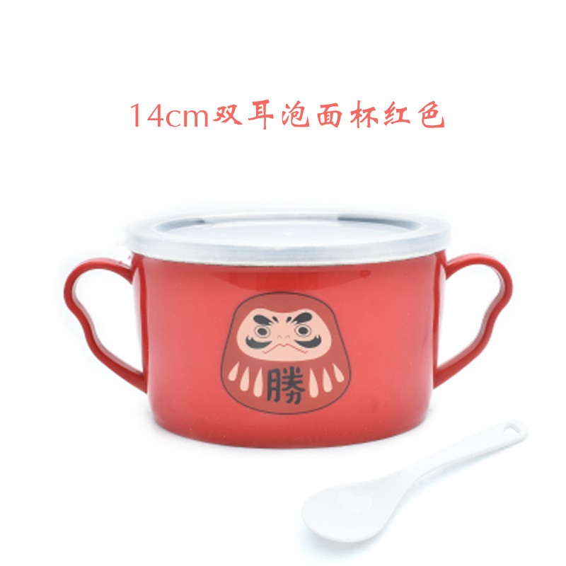 不锈钢快餐杯泡面杯带盖卡通日式泡面碗学生饭盒便当盒提锅详情43