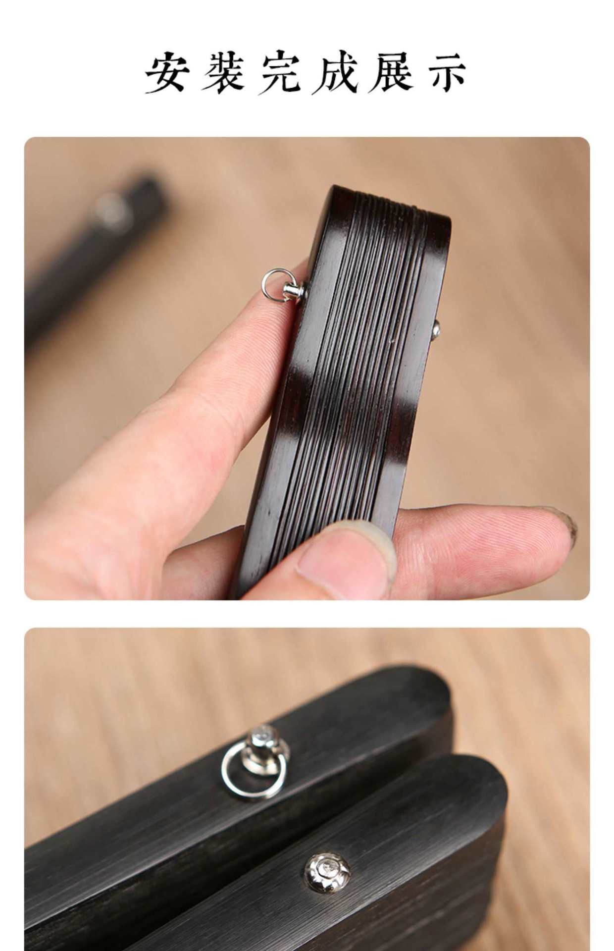 批发专业扇子维修配件套 多尺寸扇钉带环扇坠 扇子轴镀金属铆钉 扇子折扇扇钉优质耐用详情8