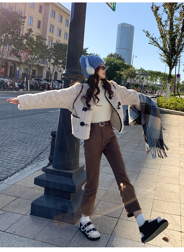 白色打底衫女秋冬季内搭2024新款半高领木耳边针织衫中领长袖毛衣详情25