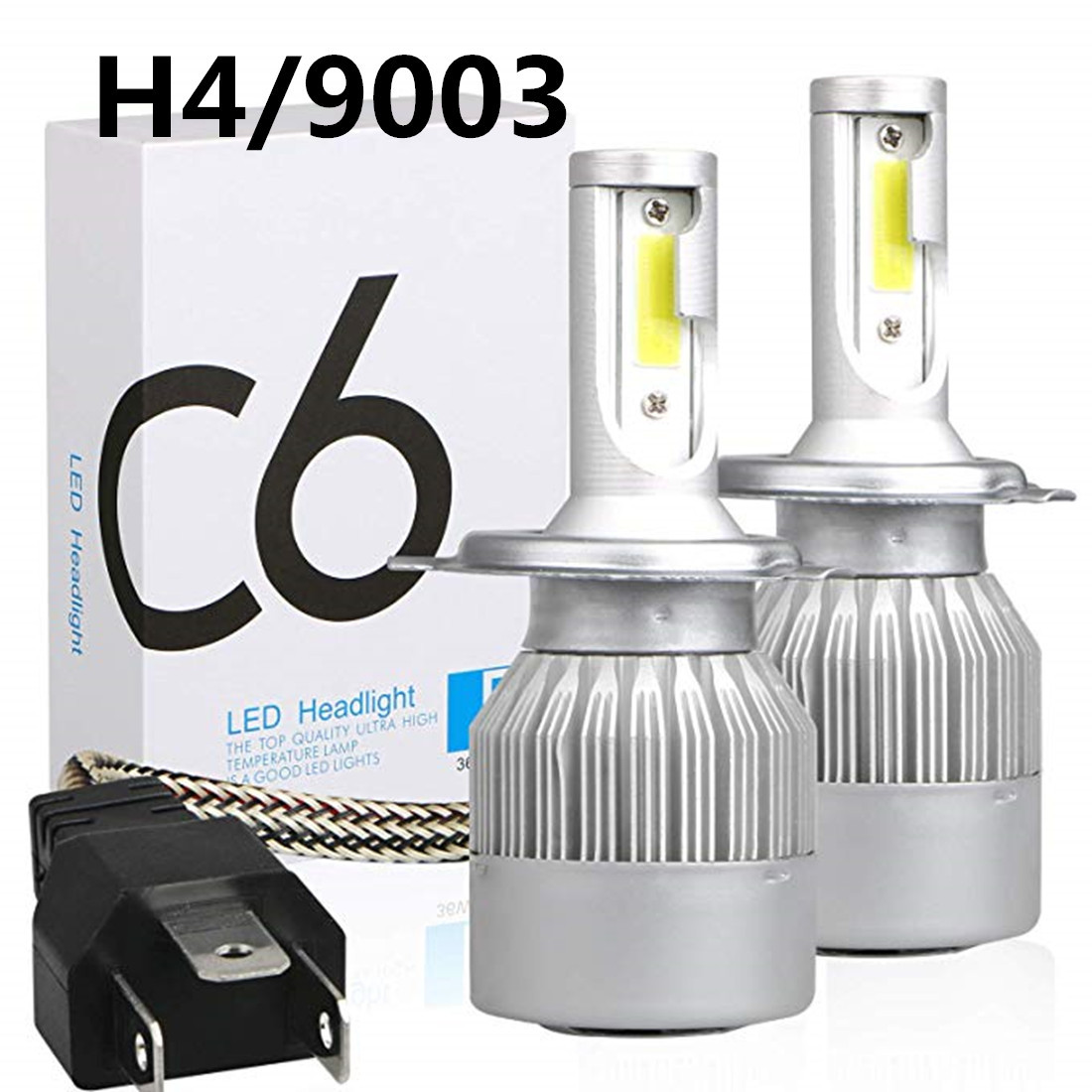 C6 led大灯 前大灯h4车灯 H7 H11 9005 36W 汽车led大灯详情3