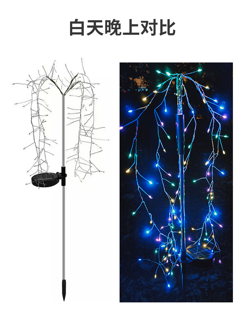 LED太阳能鞭炮灯户外防雨地插灯庭院草坪灯太阳能地插灯详情7