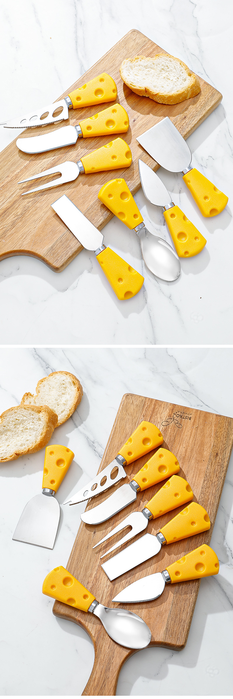 芝士刀叉勺套装不锈钢奶酪果酱刀创意儿童奶油刀披萨刀西餐餐具详情7