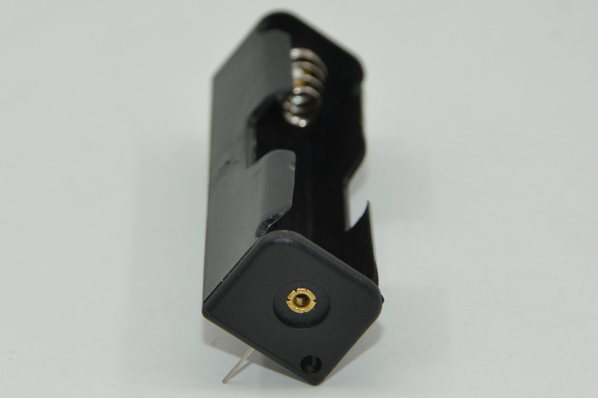 18650-1 battery box, black plastic shell, single row 3.7V dry battery installation, rubber box battery seat pic 2