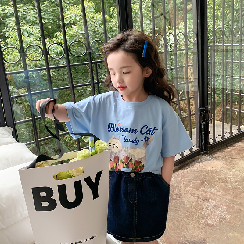 艾摩贝贝2023夏新款童装男女童宝宝可爱T恤儿童数码印花卡通短袖详情31