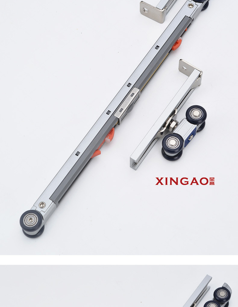 Bidirectional buffer hydraulic damping hoist wheel, hotel bathroom buffer hoist wheel, balcony partition door roller slide rail accessories pic 14