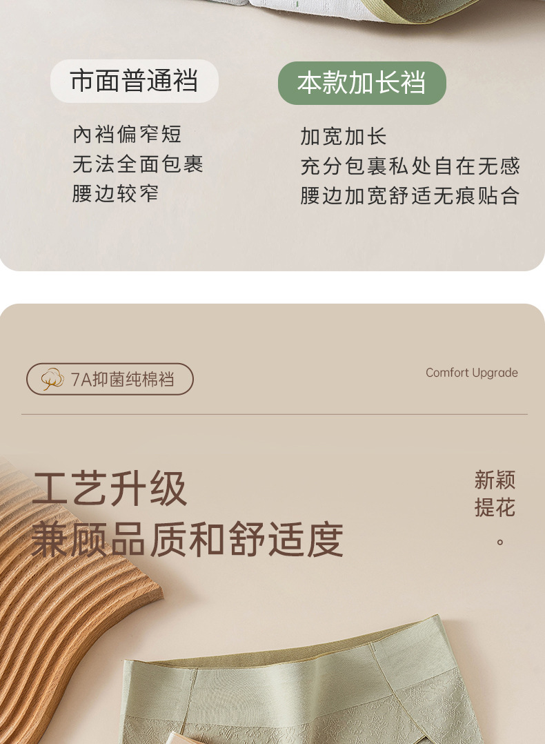 纯棉内裤女士抗菌全棉裆夏季薄款无痕透气内裤纯绵女夏季少女生详情11