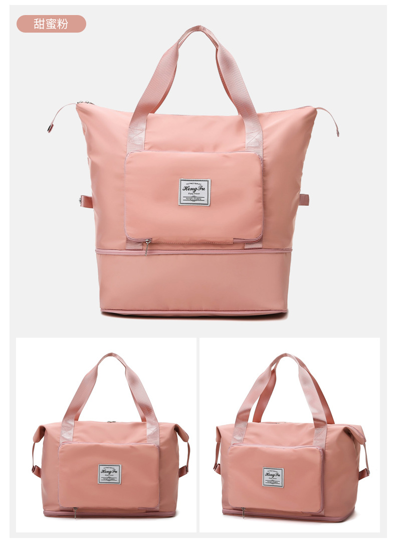 Wholesale dry and wet separation sports hand-held shoulder bags, yoga and fitness bags, folding and storage large-capacity travel bags, LOGO pic 39