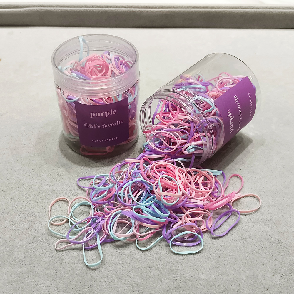一次性扎头发彩色皮筋圈儿童发圈头饰高弹力橡皮筋发绳饰品批发详情5