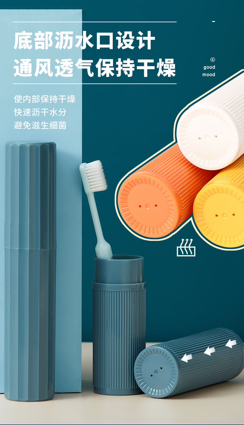 Coarse striped travel washbasin, toothbrush cup set, couple modern and simple toothbrush box, multi-functional mouthwash bucket pic 7