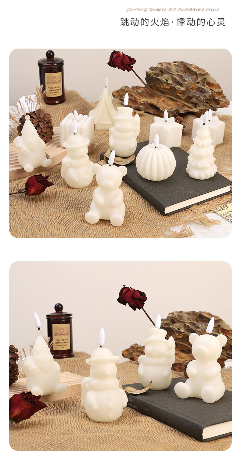 2024热卖多造型摆件电子照明蜡烛 卧室客厅装饰无烟光源厂家直销详情6