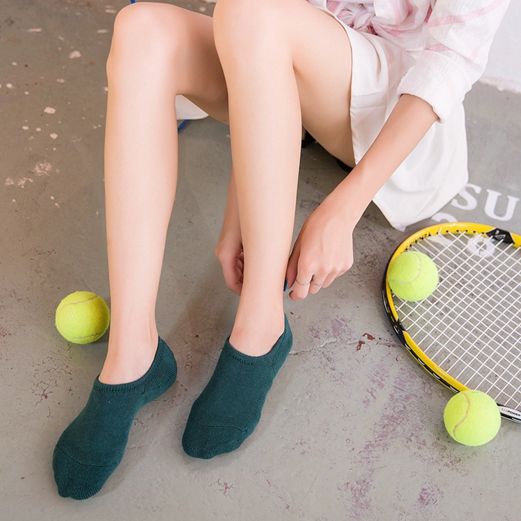 纯棉毛圈袜女袜运动毛巾船袜吸汗硅胶防滑女士短袜子详情26
