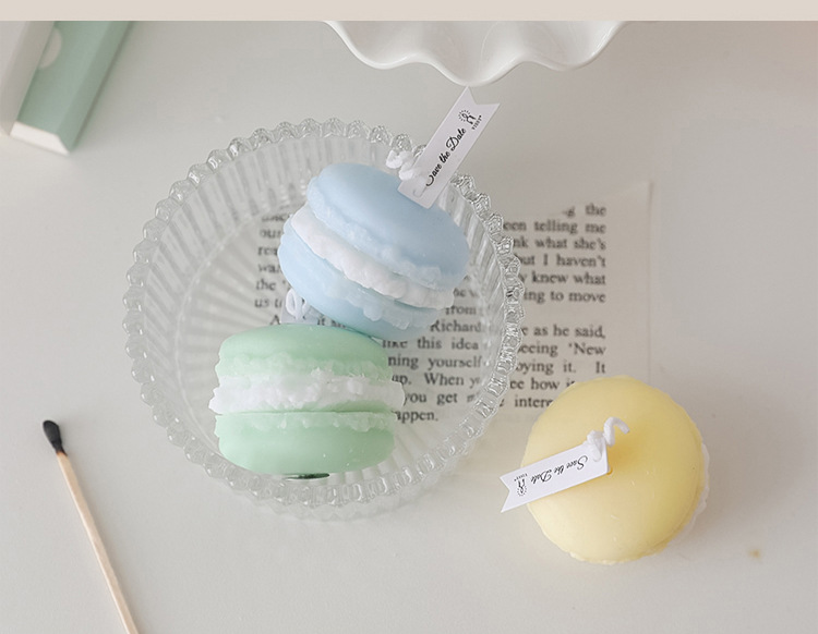 Macaron scented candles, Instagram-style photo props, diy birthday gifts pic 16