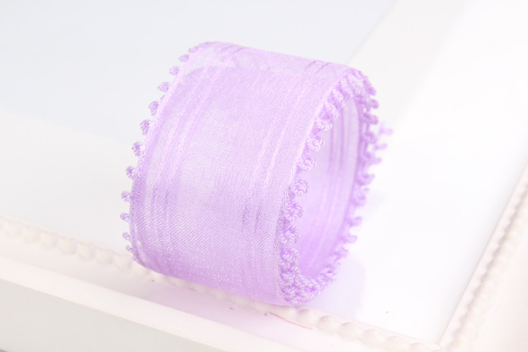 Dingxin Korean ribbon Double Ear striped snow gauze Ribbon DIY Handmade hair accessory Bow material small ear woven ribbon pic 8