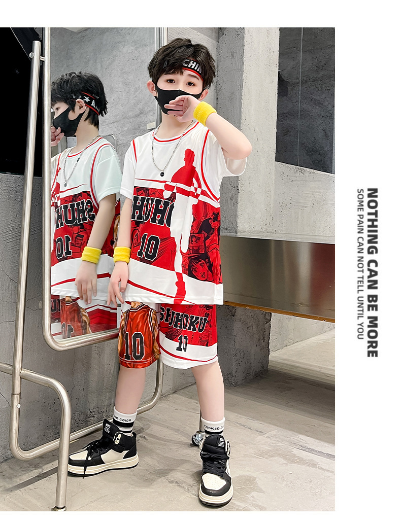 儿童装男童夏装男童篮球服网眼速干套装夏季中大童运动演出服装详情23