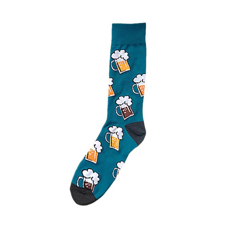 四季女棉彩虹香烟小马猫咪仙人掌酒吧潮流男中筒流行潮袜男袜袜子详情18