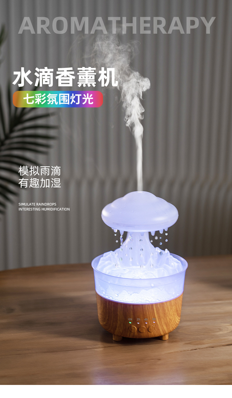 Small portable air humidifier, household large fog capacity, mini desktop humidifier, automatic fragrance sprayer pic 1
