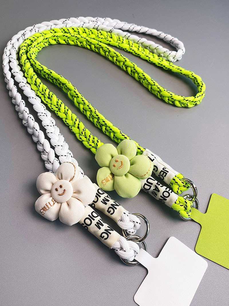 斜挎款太阳花三股马尾辫手机挂绳ins背绳时尚小清新户外登山结实详情8