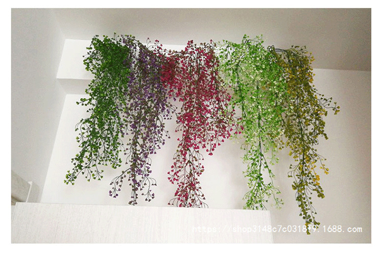 仿真花藤条花藤假花绢花金钟柳壁挂客厅商铺管道墙面装饰室内绿植详情8