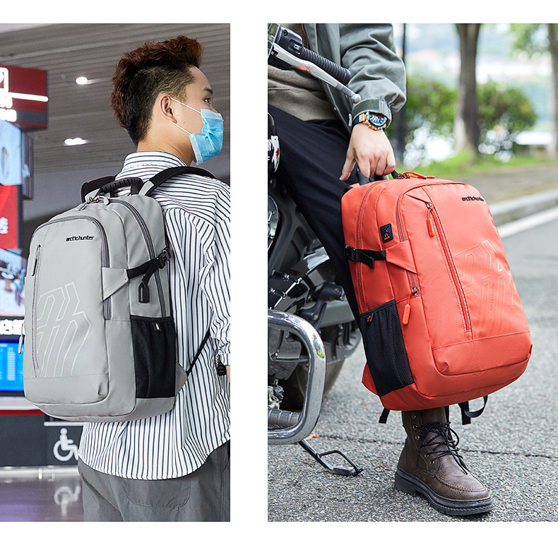 跨境新品商务休闲电脑包大容量防水双肩包户外运动背包旅行防盗包详情12