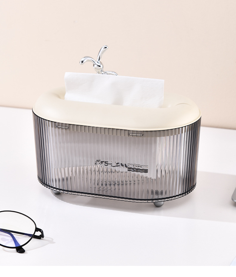 Light luxury bathroom face towel box, storage box, decorative cream-style tissue box, living room coffee table, tissue box, household toilet paper pic 22