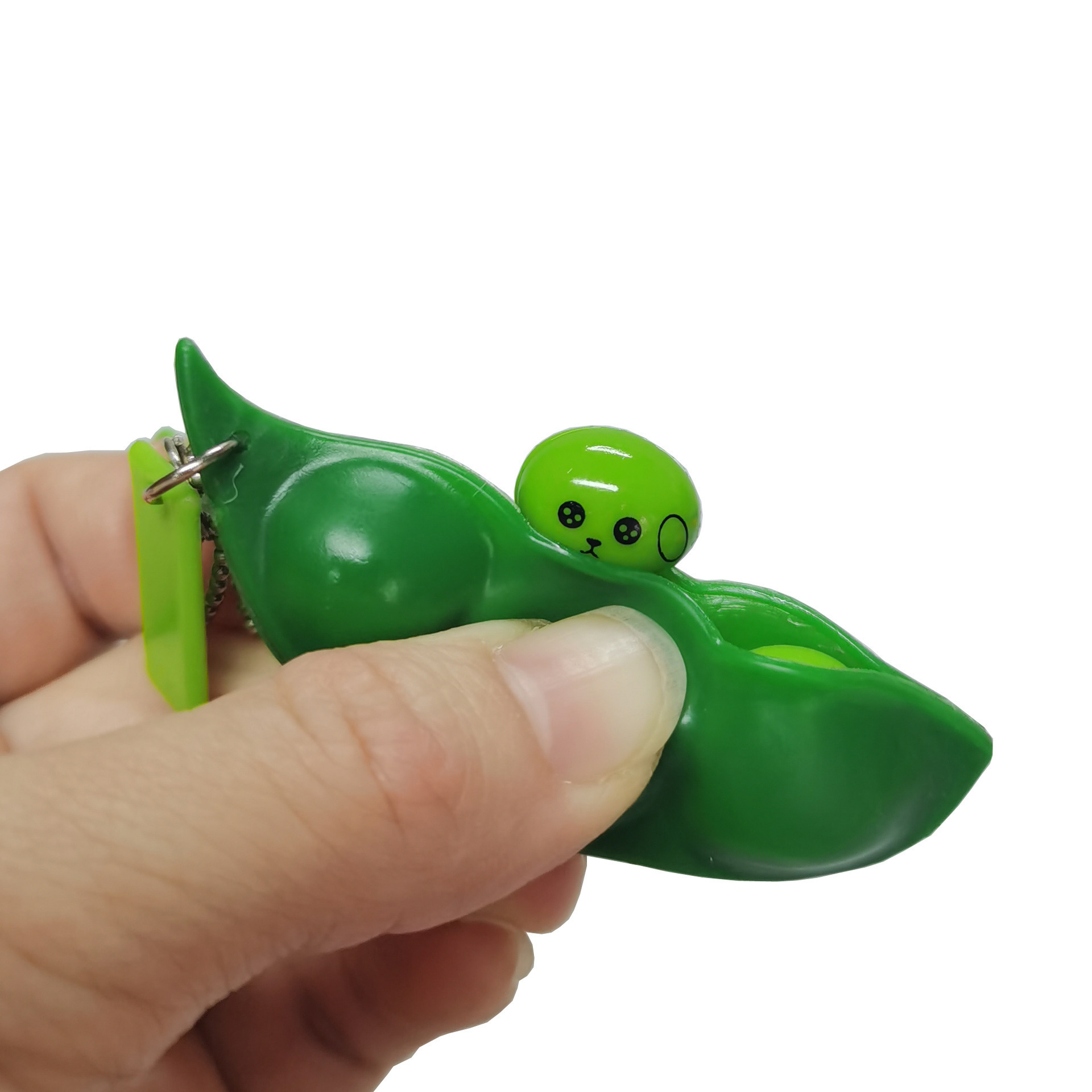 Squeeze Edamame, Squeeze Fun, Relieve stress and release Edamame, unlimited Edamame toys, Stress-relieving Pea Pods, keychains, Cross-border pic 6