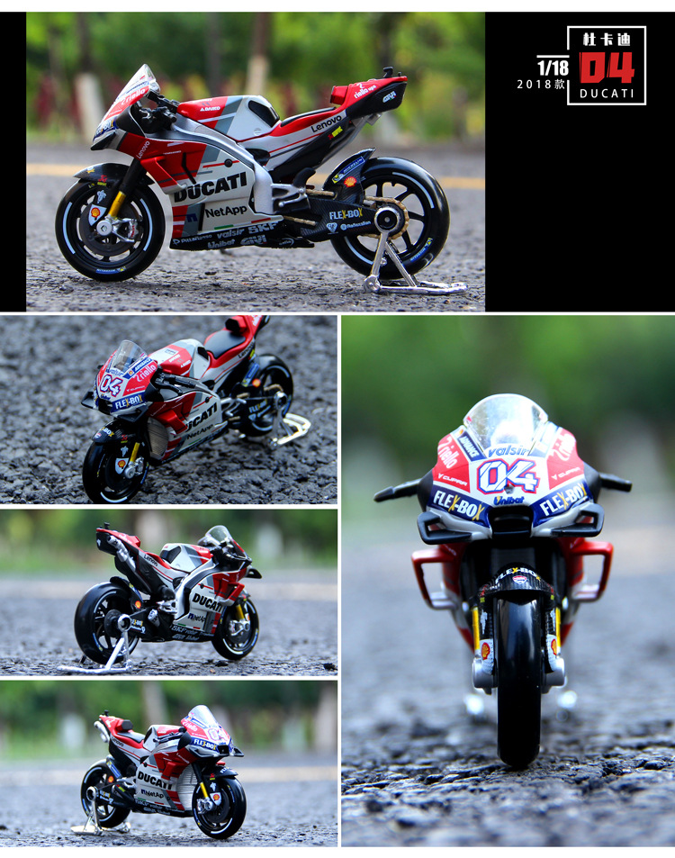 Wholesale Masito 1/18 Yamaha Rossi Honda GP motorcycle racing car Ducati simulation alloy motorcycle model pic 9