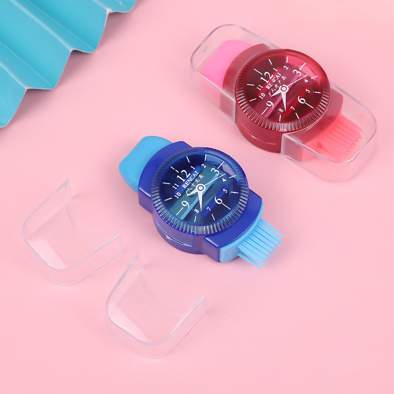 创意卡通卷笔刀橡皮三合一手表造型削笔刀儿童手动铅笔转笔刀文具详情4