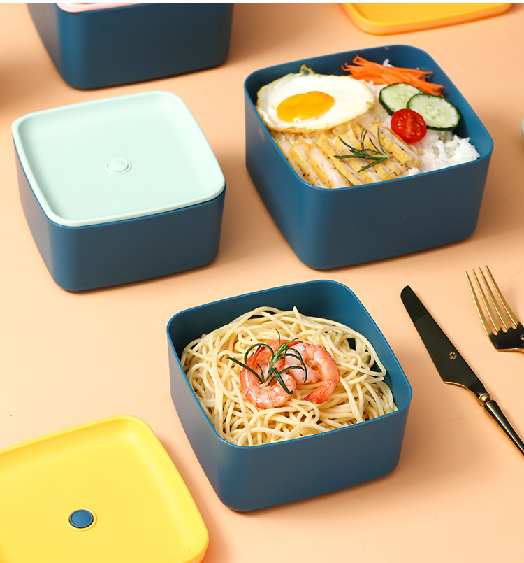 家用冰箱保鲜盒 塑料密封加热便当饭盒 饺子水果收纳盒子方形饭盒详情19