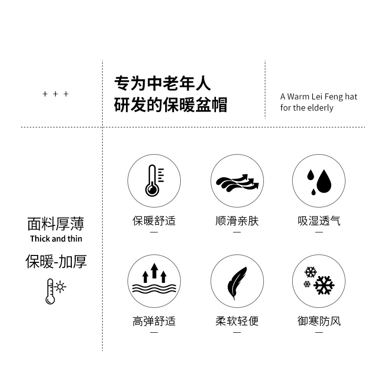 秋冬季中老年女士妈妈帽子加厚礼帽老太太奶奶保暖渔夫帽卷檐盆帽详情3