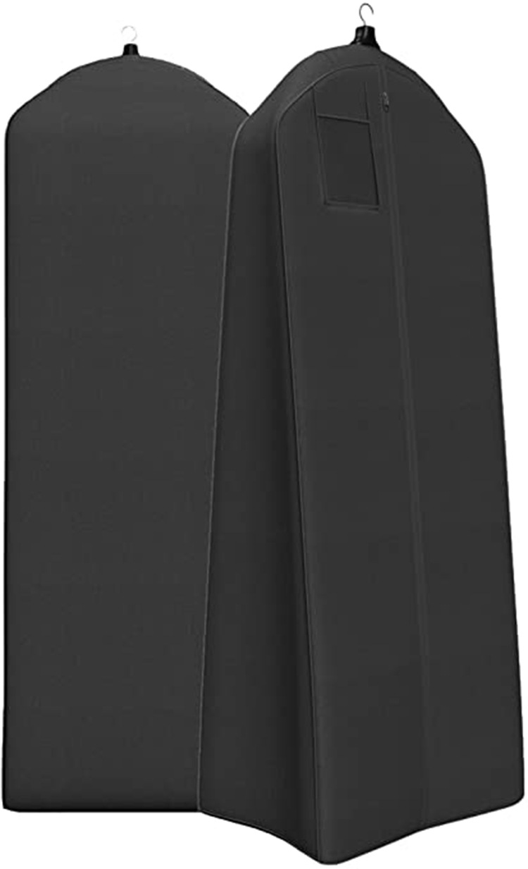 Cross-border best-selling non-woven fabric wedding dress dust cover, folding hand-carry dual-purpose storage bag, tail-end wedding dress dust cover pic 2