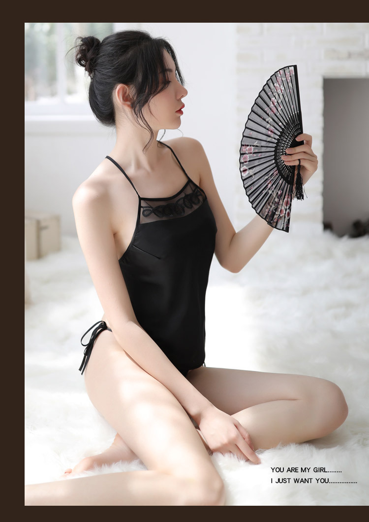 情趣内衣女刺绣绑带式古典民国性感睡衣火辣诱惑分体肚兜详情26