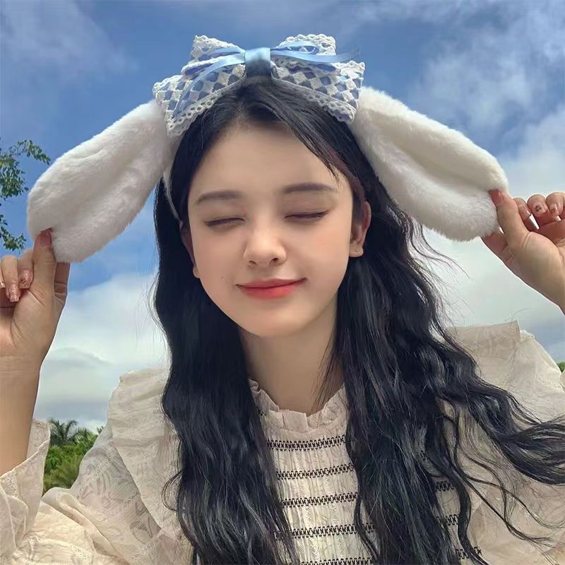 Korean-style new clear and cute facial mask, hair band, plush headwear, hair clip, princess, Internet celebrity factory direct sales and wholesale pic 3