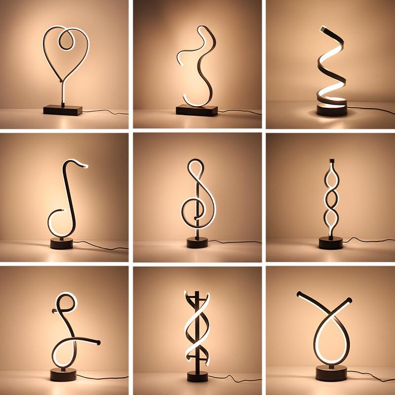 Creative bedroom lamp, high-end atmosphere, bedside night light, popular and best-selling night light, bar small table lamp pic 1