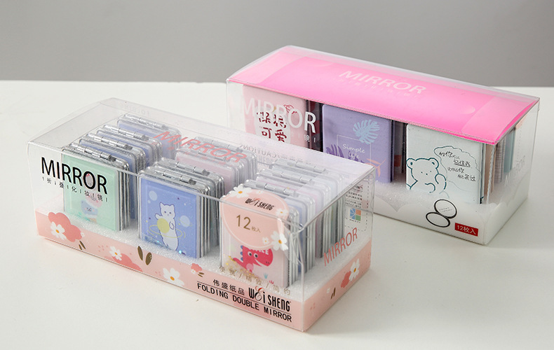 创意折叠小镜子随身携带卡通化妆镜抖音网红小姐姐便携旅游小镜子详情16