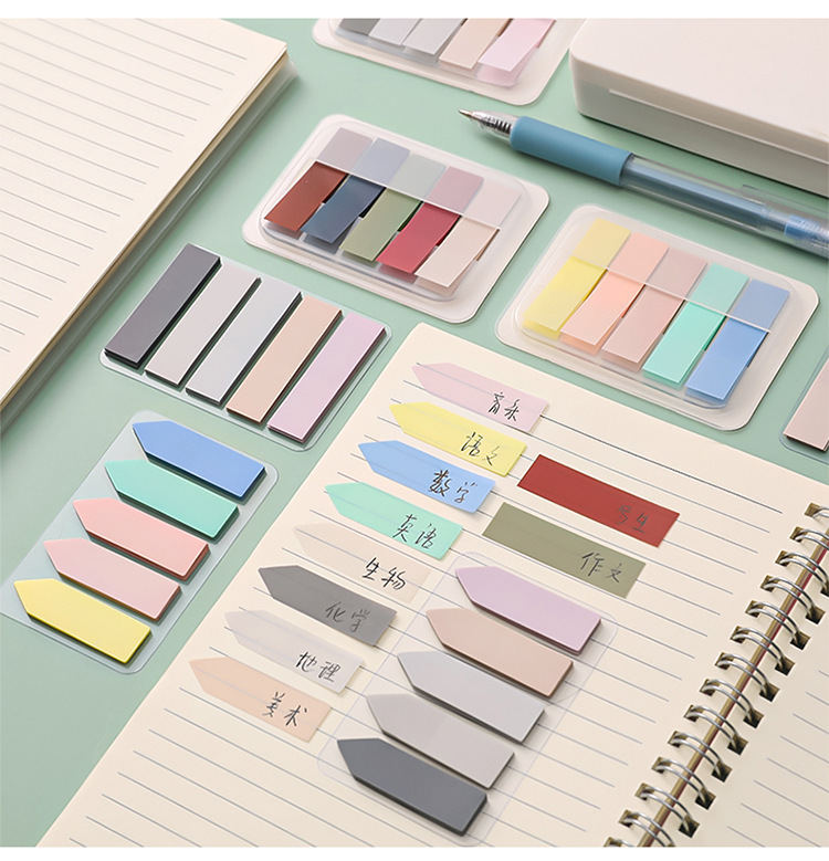 Index sticker, sticky note, label sticker, sticky note paper, bookmark sticker, marker, small strip, writable pagination indication sticker pic 17