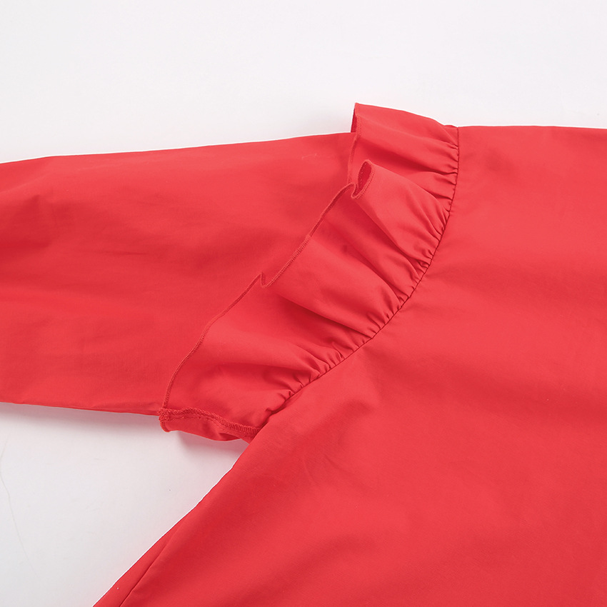 新年衬衫裙2024春夏设计感欧美ins长袖连衣裙休闲时尚宽松娃娃裙详情27