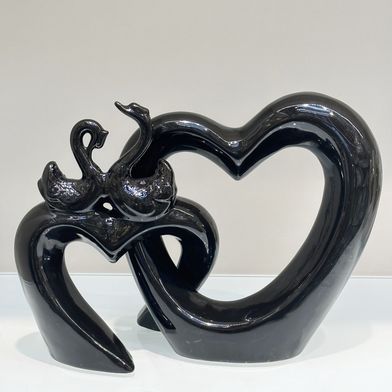 跨境轻奢现代电镀陶瓷花瓶动物高级艺术品创意插花陶瓷工艺品摆件详情3