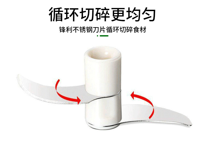 厨房捣蒜泥家用无线拉蒜搅碎机小型迷你手动蒜泥搅器多功能料理机详情5