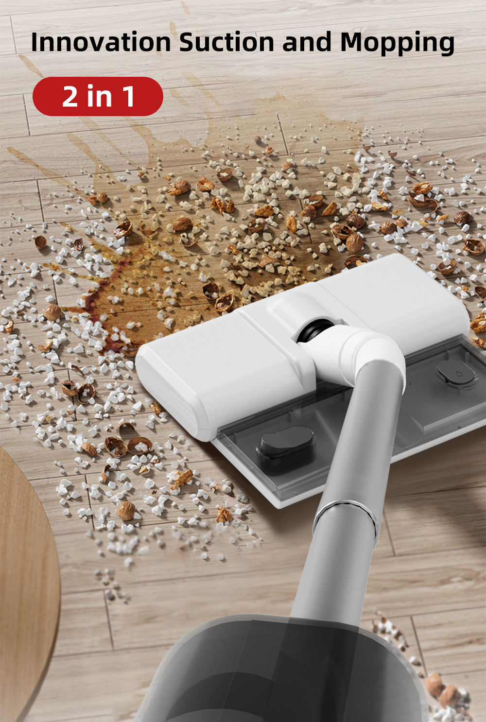 Sweeper, mopping machine, electric small household appliance, wireless fully automatic cleaning, sweeping and mopping all-in-one machine, lazy person, handheld mop pic 8