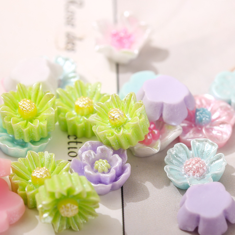 美甲山茶花珍珠漆中国风花瓣材料高亮立体百搭树脂混搭指甲装饰钻详情2