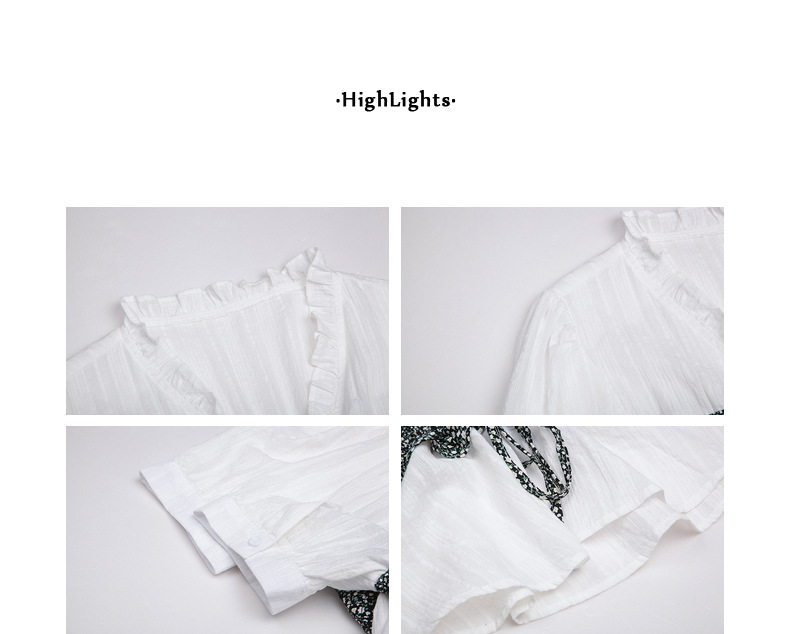 【复活款】法式复古V领碎花短款上衣夏季新款衬衫设计感小众Q1082详情11