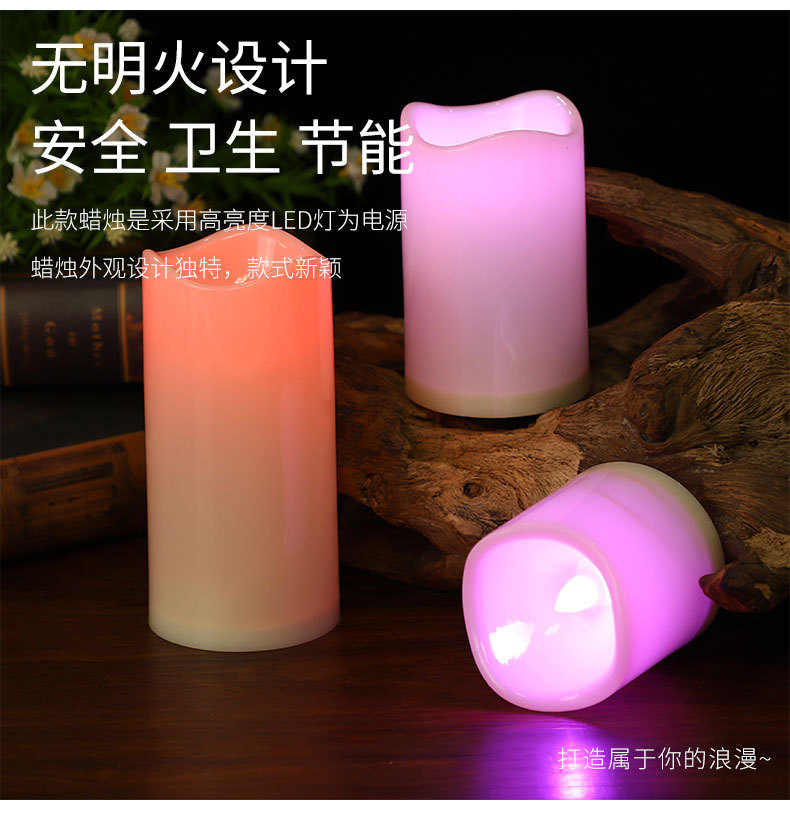Factory direct sales of 18-key led remote control electronic candles, creative wedding road guide color-changing candle lamp sets for wholesale pic 4